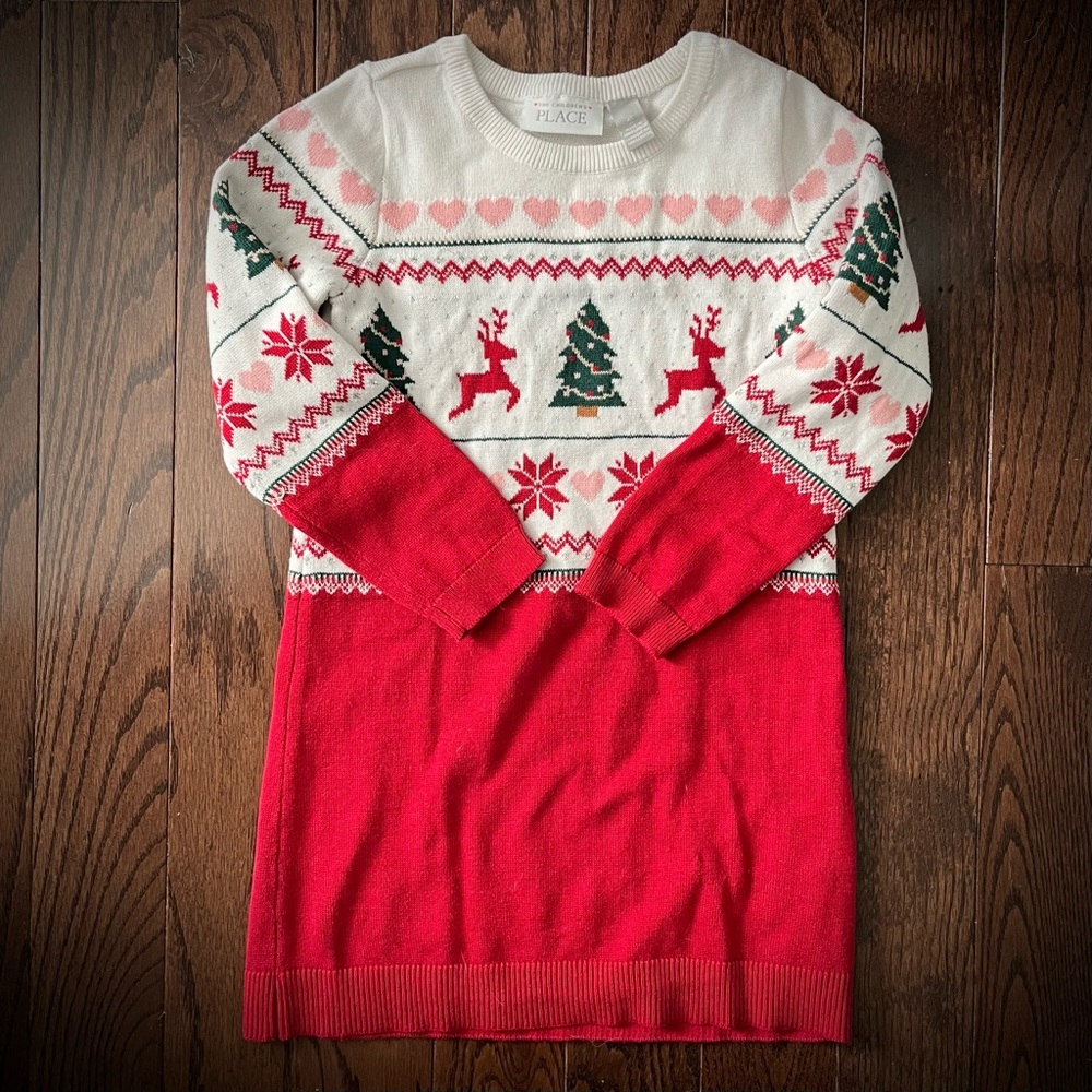 Fair Isle Christmas Dress 4T